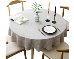 Selbro ® Tijdloze Ronde Tafellaken voor Stijlvolle Tafelsetting in Keuken of Eetkamer, 120 cm
