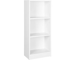 Selbro ® Wit Boekenkastje met Verstelbare Planken voor Diverse Ruimtes
