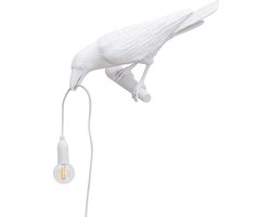 Seletti Bird Looking Wandlamp Links Buiten Wit