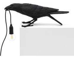 Seletti Bird Playing Tafellamp Zwart