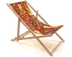 Seletti Deck Chair Ligstoel Lady On Carpet Multi