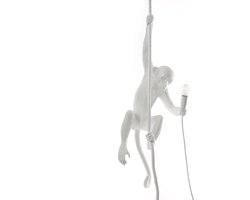 Seletti Hanging Monkey Ceiling Hanglamp Wit