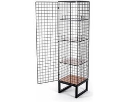 Seletti Kast Les Voli√®res Formaat 71 X 36 X 164 Cm Kleur Zwart