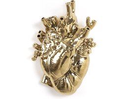 Seletti Love In Bloom Hart Vaas Goud