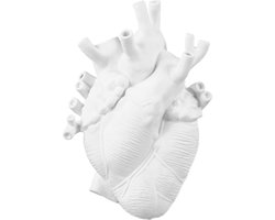 Seletti - love in bloom porcelain heart vase