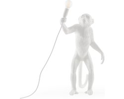 Seletti Monkey Stand - Vloerlamp - Wit - E14