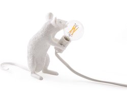 Seletti Mouse Sitting Tafellamp USB Wit