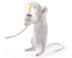 Seletti Mouse Standing Tafellamp USB Wit