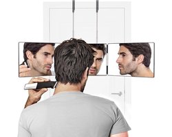 Self Cut Spiegel - 360° Draaibare Spiegel - Drieluik Ontwerp - Zelf Knippen, Make-up, Kapsel Styling en Scheren - Compact en Opvouwbaar - Spiegel om haar te knippen