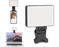 Selfie-lamp voor streaming videoconferenties - 3 lichtmodi - led-verlichting - mobiele telefoon - 3200 K-5600 K - cameralamp - foto's - fotografie - videolamp - TikTok - live