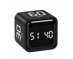 Selfspire Multifunctionele Focus Timer Kubus - Pomodoro Timer voor Werk, Keuken & Kinderen