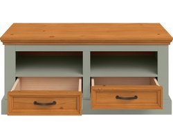 Selma-Bankje - 2-laden - Groen Grenen