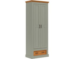 Selma-Kledingkast - 2-deurs 1-lade - Groen