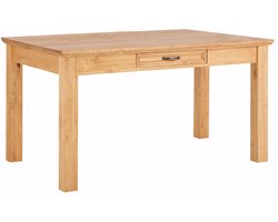 Selma|Eettafel 140 cm met 1 lade in grenen
