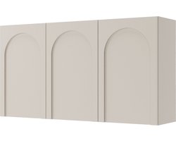 Selsey Arkadia – Dressoir met 3 deuren en booguitsparing, cachemgrijs, 150 cm
