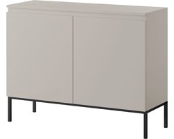 Selsey Bemmi - Dressoir - 100 cm - Beige met zwarte poten