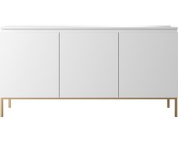 Selsey Bemmi - Dressoir - 150 cm - Wit met gouden poten