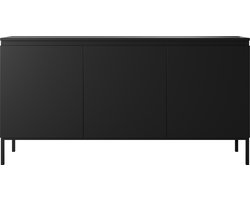 Selsey Bemmi - Dressoir - 150 cm - Zwart met zwarte poten