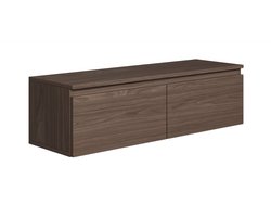 Selsey Bemmi - TV-wandmeubel, Wisconsin walnoot, 100 cm