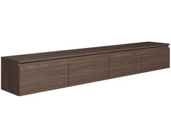 Selsey Bemmi - TV-wandmeubel, Wisconsin walnoot, 200 cm