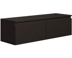 Selsey Bemmi - TV-wandmeubel, zwart, 100 cm