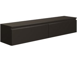 Selsey Bemmi - TV-wandmeubel, zwart, 150 cm