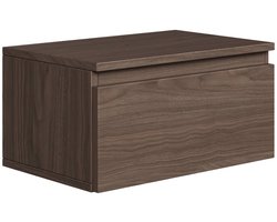 Selsey Bemmi – Wandnachtkastje met lade walnoot Wisconsin 49 cm