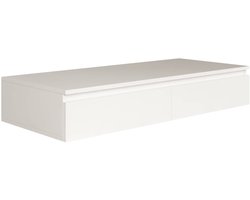 Selsey Bemmi – Zwevend bureau / kaptafel met lades wit 120 cm