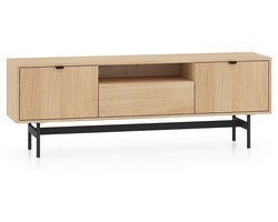 Selsey Heggers – TV-meubel met 2 deuren en vakken - Mavelie eiken - 180cm
