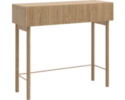 Selsey - NOLIE - Console met lade en poten - 90 cm - Geolied Eiken