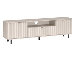 Selsey Novado – TV-meubel met lade en open vak, cashmeregrijs, 196 cm