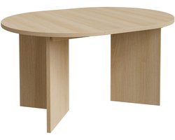 Selsey Ovo – Uitschuifbare eettafel, rond, 110–190 x 110 cm, Houtlook Eik Lindberg