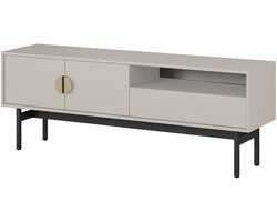 Selsey Stoon II – TV-meubel met 1 lade en 1 open vak - Taupe - 154 cm