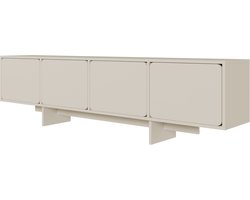 Selsey WUWU - TV-meubel met 4 deuren, grijs, 200 cm