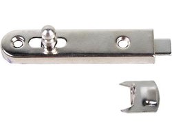 SENCYS metalen meubelschuifje 70mm opbouw | VERNIKKELD