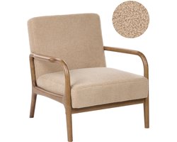 SENNELS - Fauteuil - Beige - Bouclé