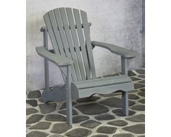 SenS-Line - Adirondack Jumbo Stoel - Vurenhout - Voor Buiten - L 77 x B 39 x H 90 cm - Grijs