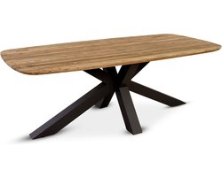 SenS-Line - Brighton Teak Tuintafel With Alu Frame 220 Cm - Bruin
