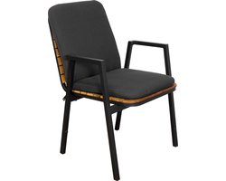 Sens-Line - Dexter Tuinstoel - Zwart - Acaciahout - Set van 4