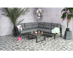 SenS-Line Elba Aluminium Loungeset | met Koffietafel