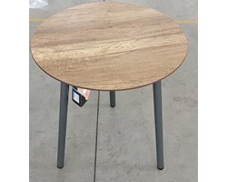 Sens-Line - Elena Bijzettafel - Ø50cm - Kunststof Bruin