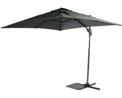 SenS-Line Honolulu zweefparasol vierkant - 250x250 cm - Antraciet