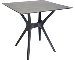 SenS-Line - Jasper Tuintafel - Kunststof - 80cm - Grijs