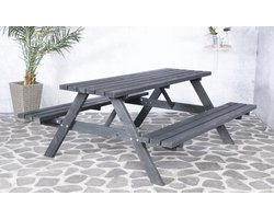 SenS-Line Julia picknicktafel / picknickbank - Grenenhout - Zwart