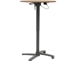 Sens-Line - Lima HPL Bistro Tuintafel - In hoogte verstelbaar - Ø70cm - Houtkleur