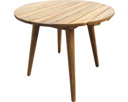 Sens-Line - Lissabon Sidetable Rond - Bruin - Acaciahout - 47x47x55cm