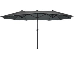 SenS-Line - Marbella Parasol Grijs 270x450 Cm - Grijs
