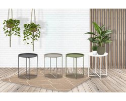 Sens-Line - Nora Bijzettafel - Ø46cm - Metaal Groen