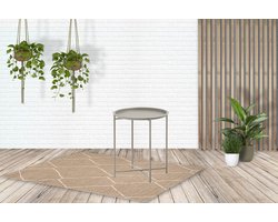 Sens-Line - Nora Bijzettafel - Ø46cm - Metaal Taupe