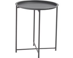 Sens-Line - Nora Bijzettafel - Ø46cm - Metaal Zwart